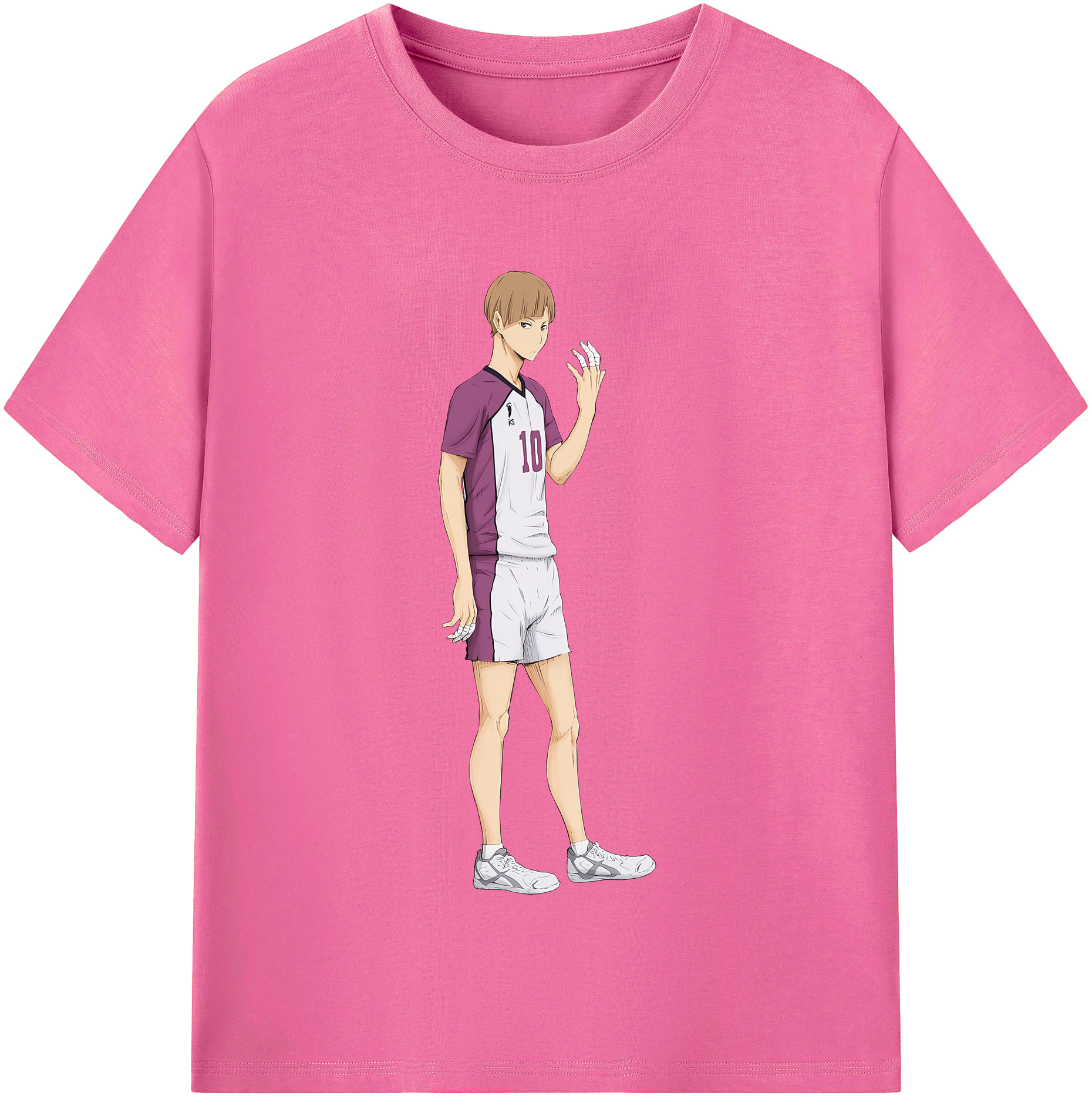 （画像用） ハイキュー!! Haikyu!! レディースカジュアルプリントTシャツ（綿100％）